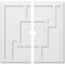 Ekena Millwork Knox Architectural Grade PVC Contemporary Ceiling Medallion, Two Piece, 40"OD x 3"ID x 14"C x 1"P CMP40KX2-03000 - alternate 1